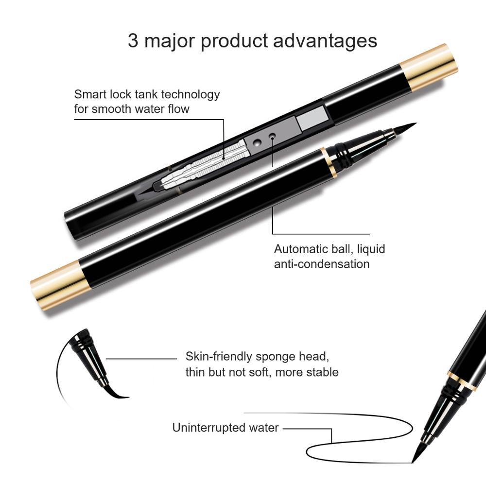 Zelfklevende eyeliner wimperset